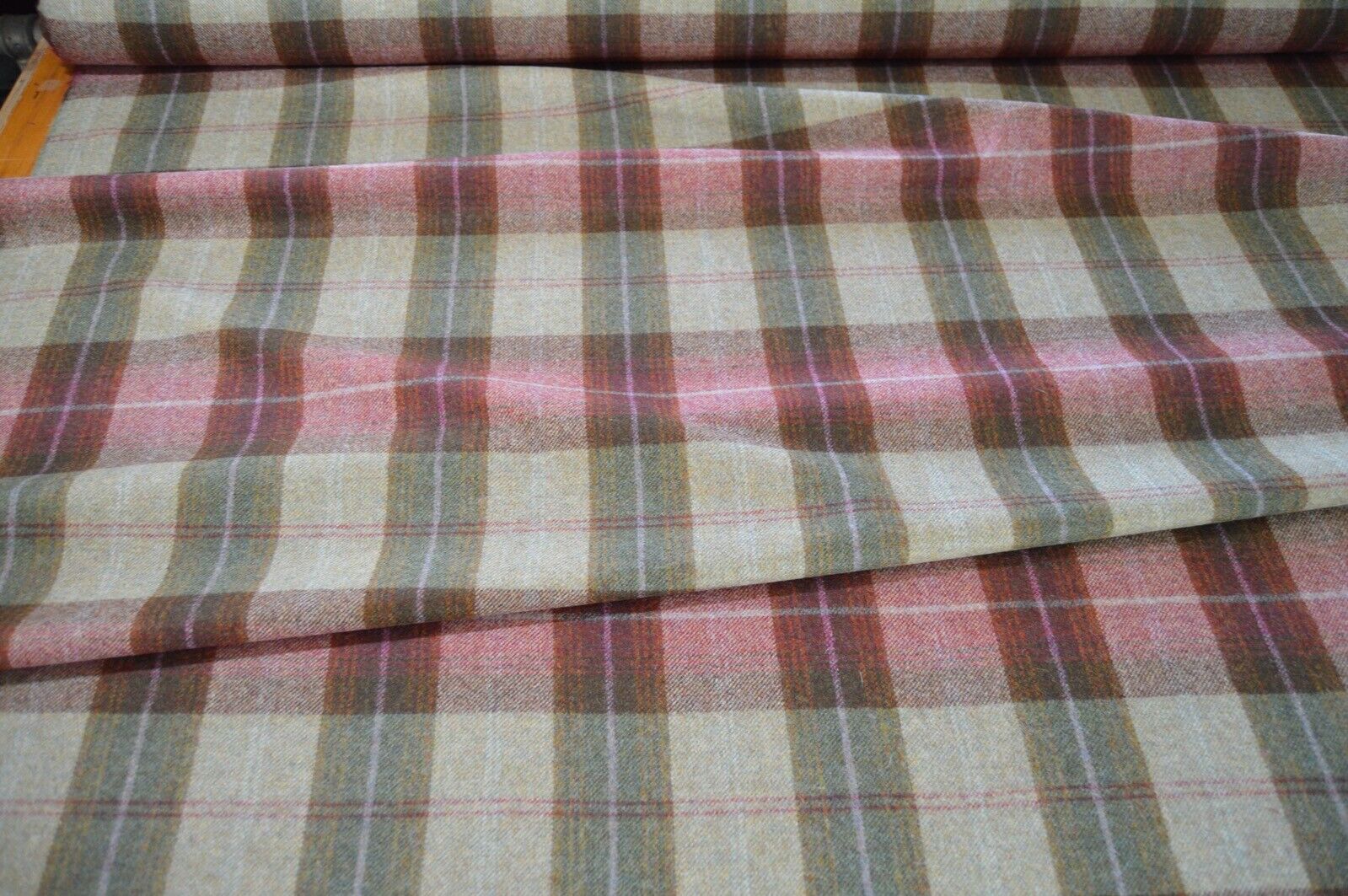 fabric wool upholstery Art of the loom Autumn Berry wool 3.2 metre length - Image 5