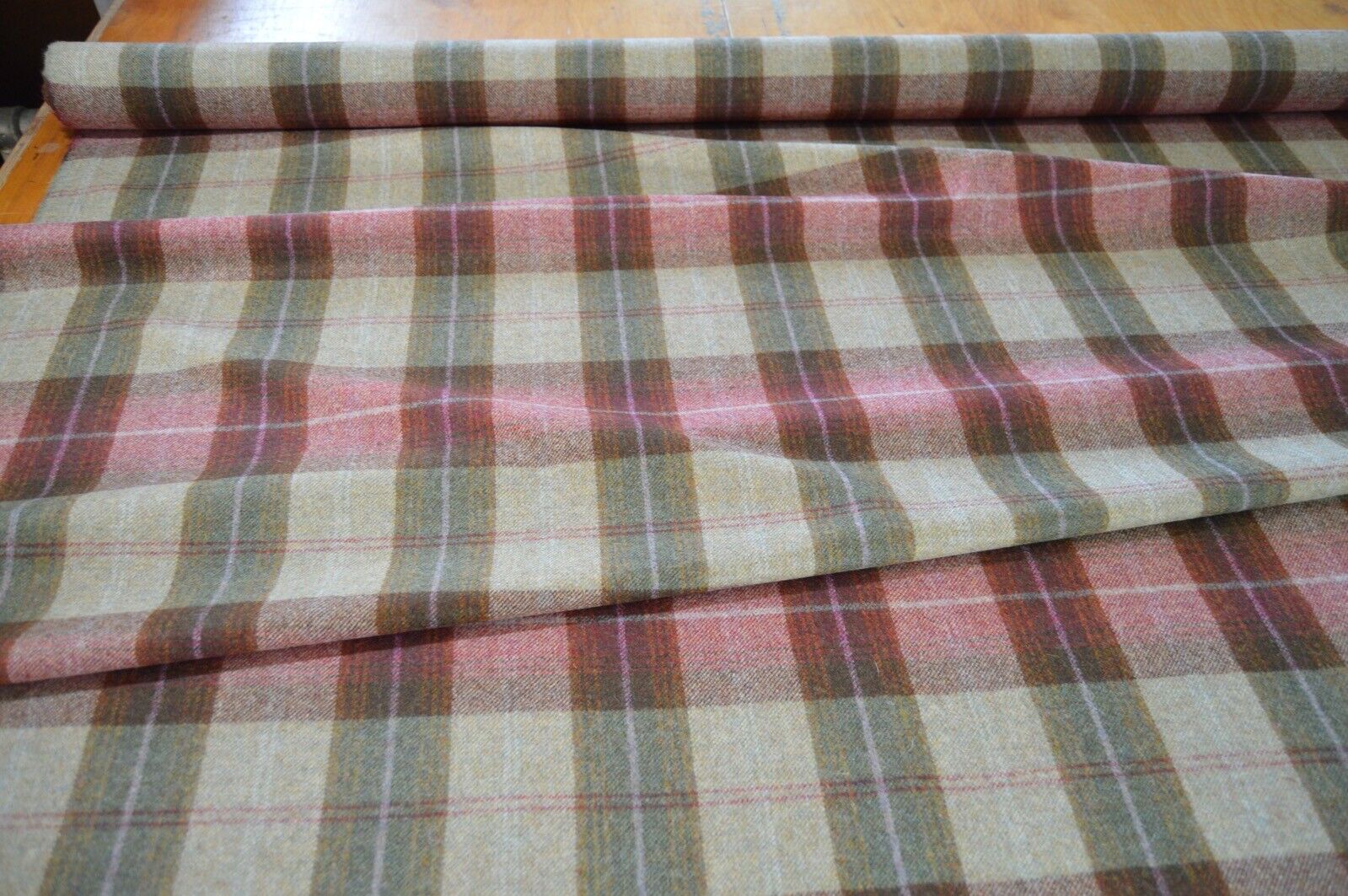 fabric wool upholstery Art of the loom Autumn Berry wool 3.2 metre length - Image 6
