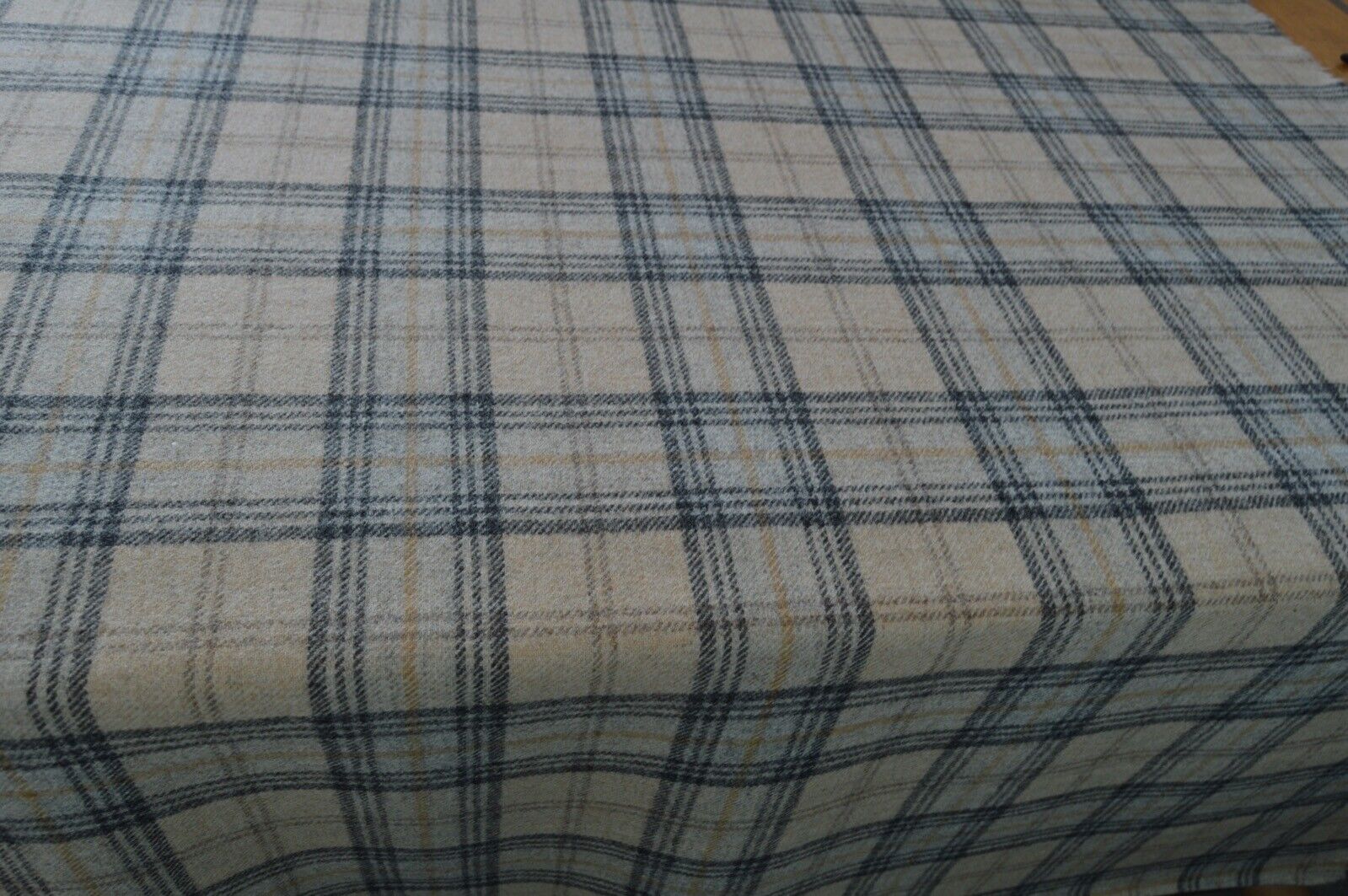 fabric wool upholstery Art of the loom Bamburgh check/ plaid 6.8 metre length - Image 4