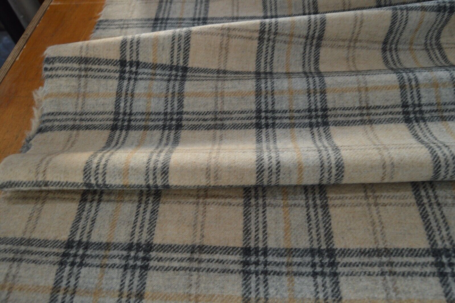 fabric wool upholstery Art of the loom Bamburgh check/ plaid 6.8 metre length - Image 5