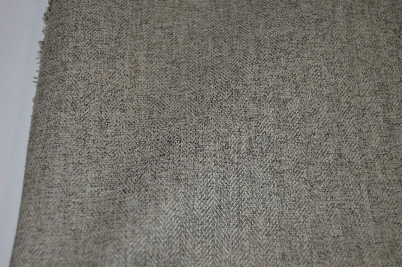 grey herringbone upholstery fabric wool effect soft durable sofa chair ...