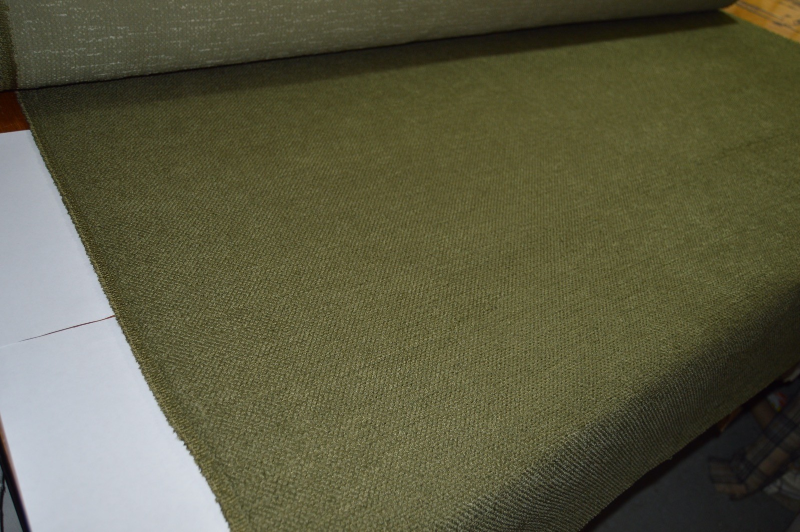 upholstery fabric green artichoke thick textured chenille robust durable - Image 4