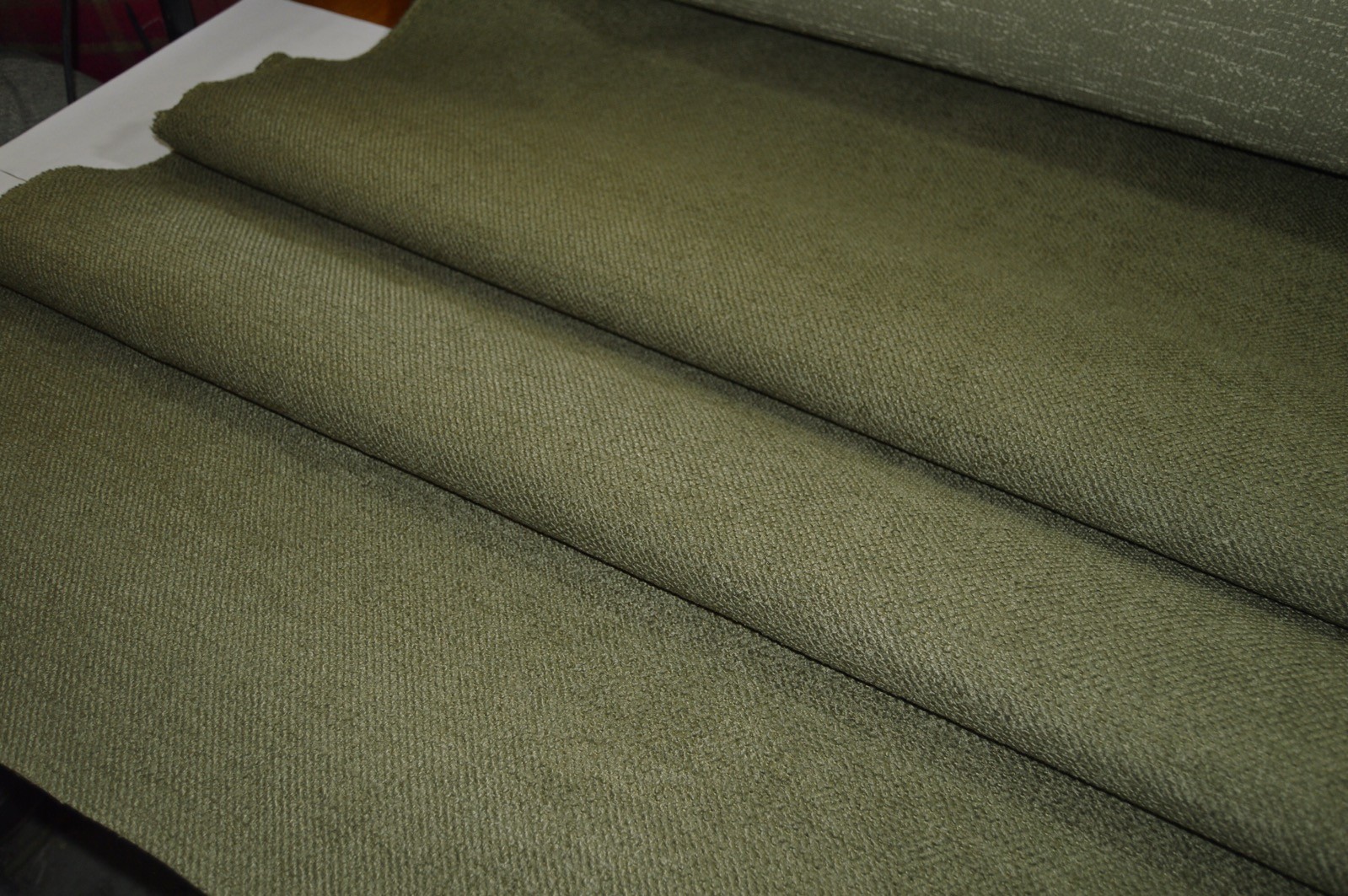 upholstery fabric green artichoke thick textured chenille robust durable - Image 6