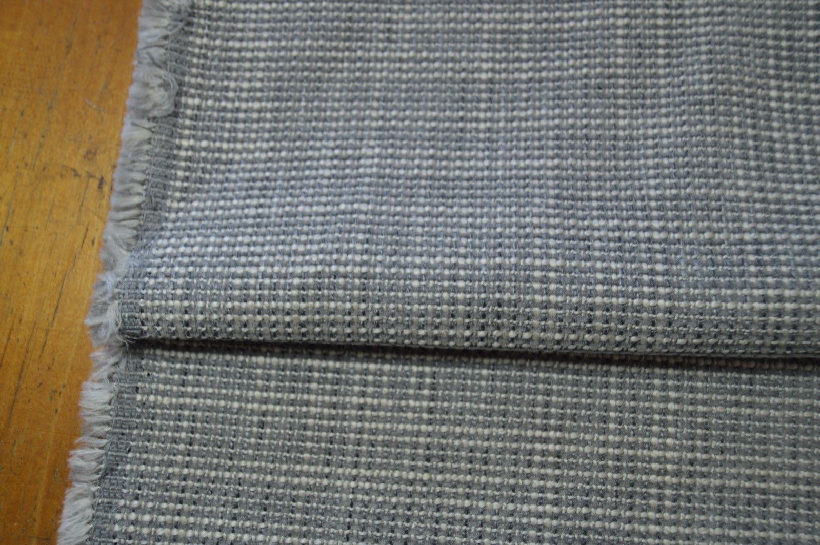 upholstery fabric silver cream Ranch textured weave robust - Image 3