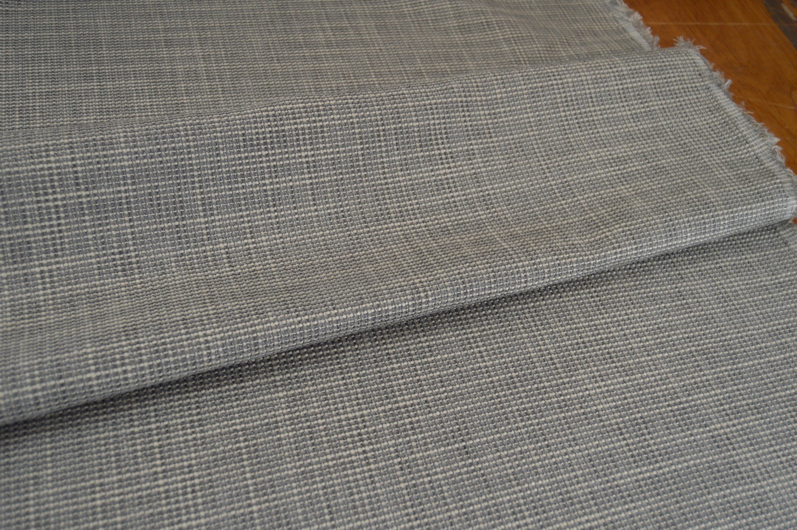 upholstery fabric silver cream Ranch textured weave robust