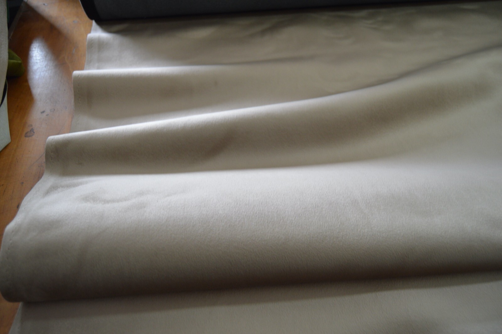 velvet upholstery fabric min k taupe soft velvet robust durable - Image 3