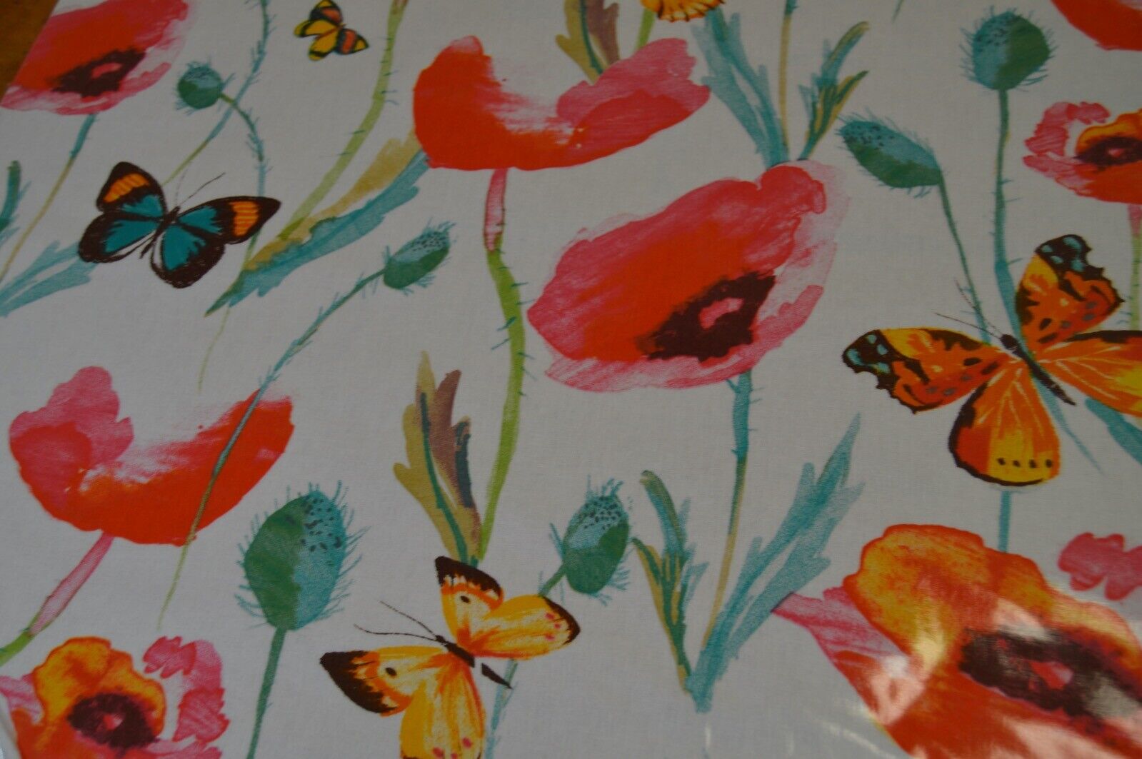 TABLECLOTH PVC WIPECLEAN FABRIC KITCHEN DINING BAR BUTTERFLY - Image 4