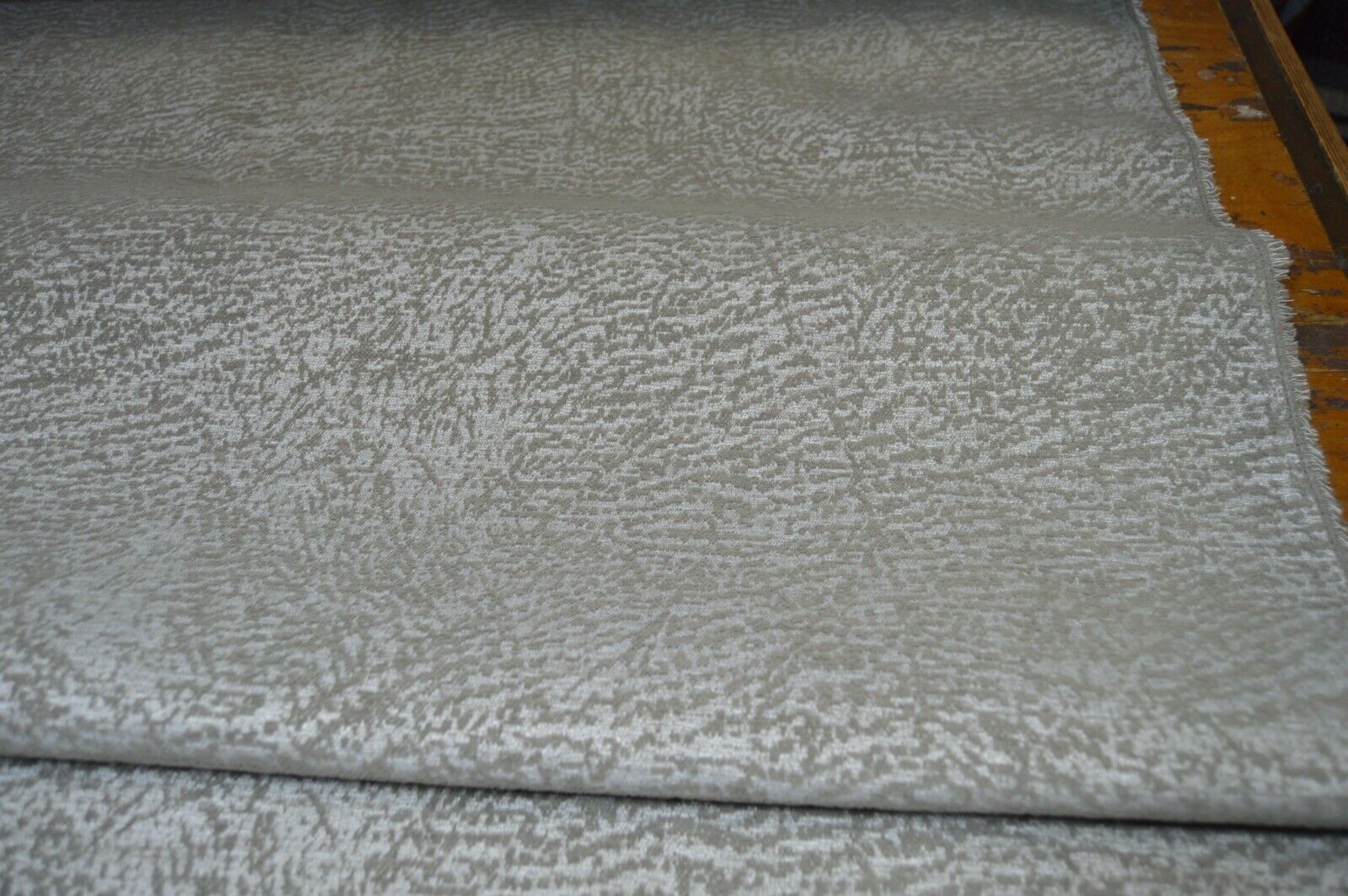 upholstery fabric beige min k pale textured chenille robust durable - Image 3