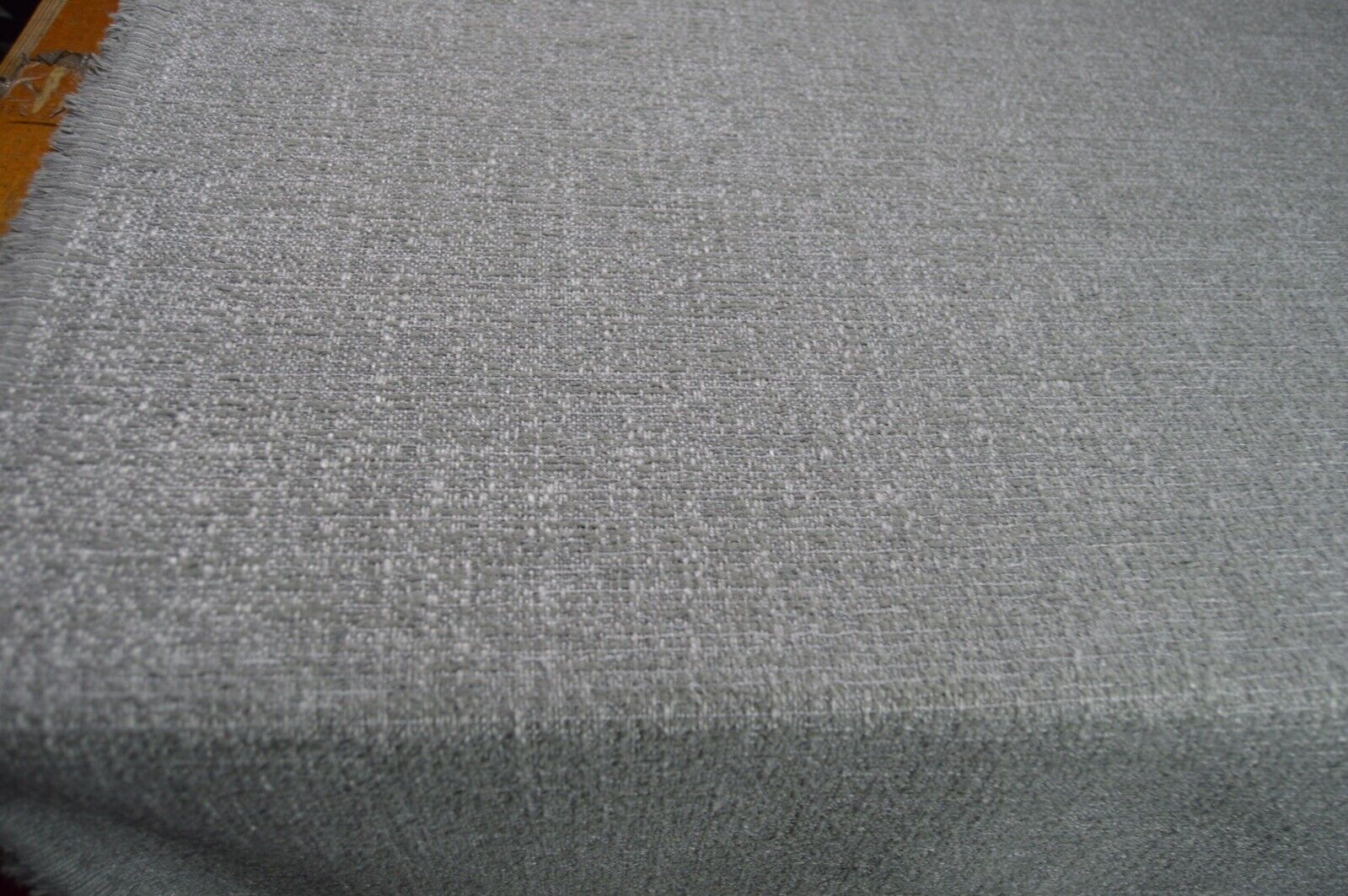 upholstery fabric silver cream basket weave robust durable chenille - Image 4