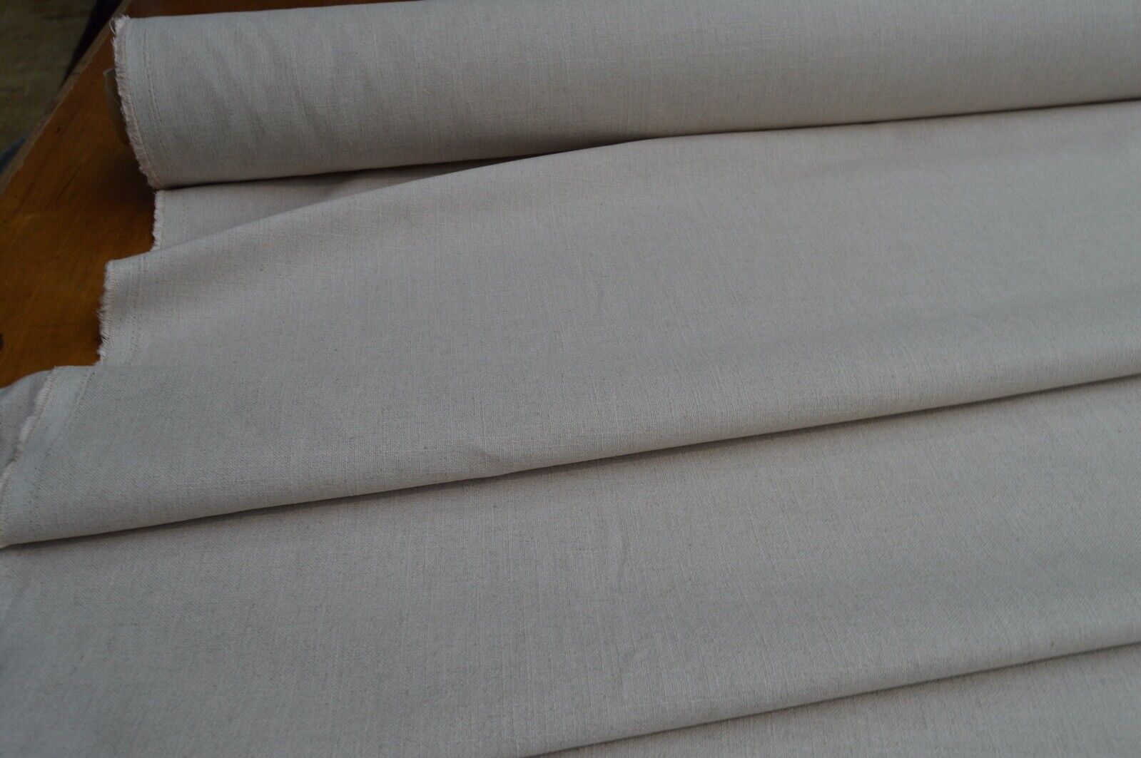 fabric plain natural linen non fire retardant craft curtain upholstery - Image 5