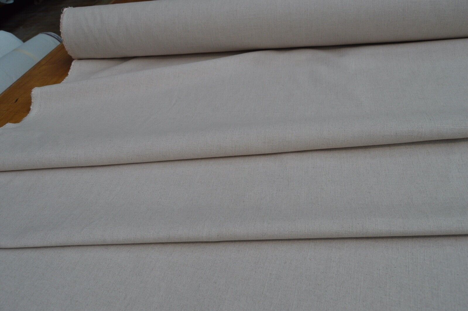 fabric plain natural linen non fire retardant craft curtain upholstery - Image 6