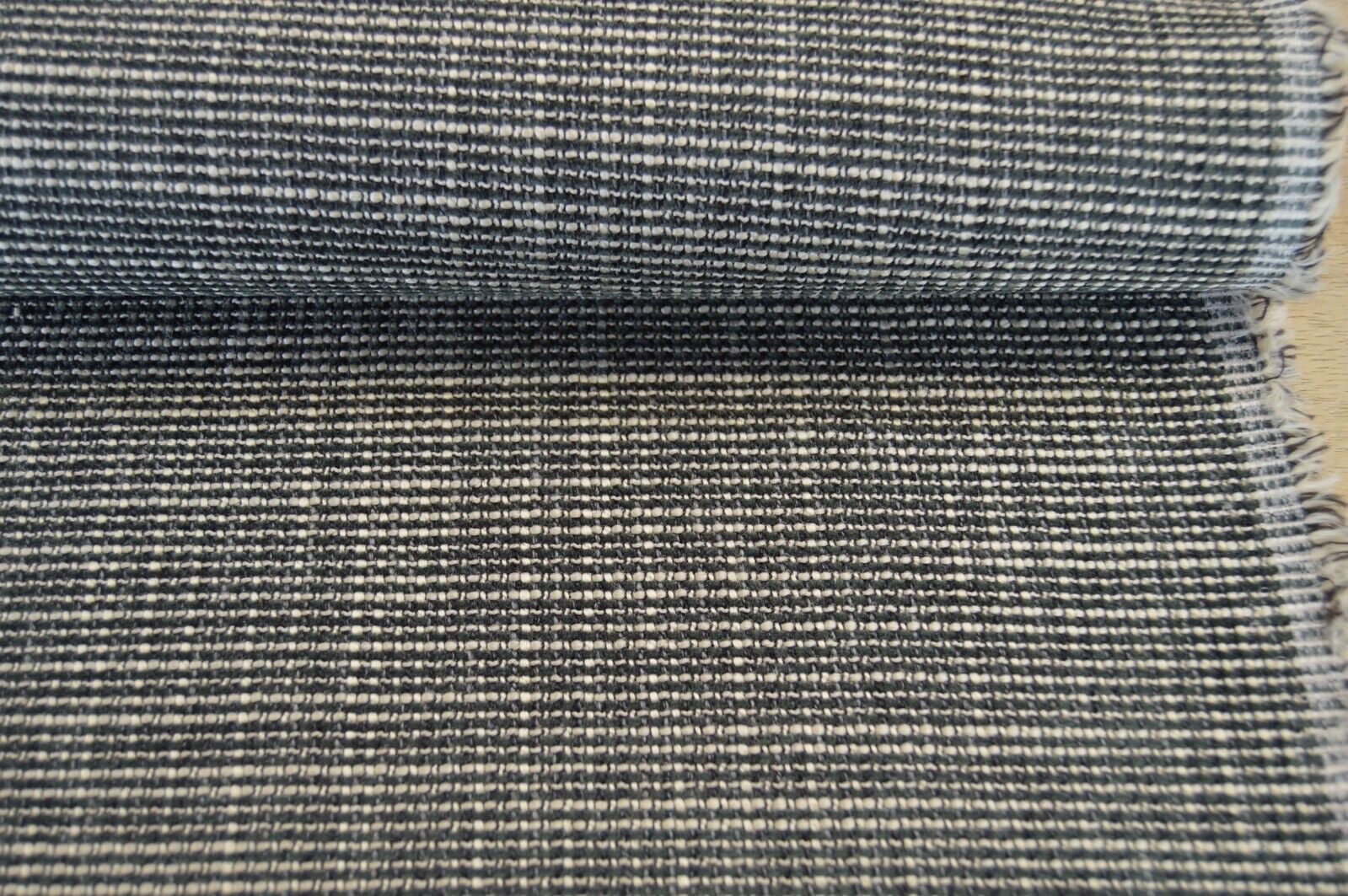 fabric upholstery charcoal beige textured weave material robust thick durable - Image 8