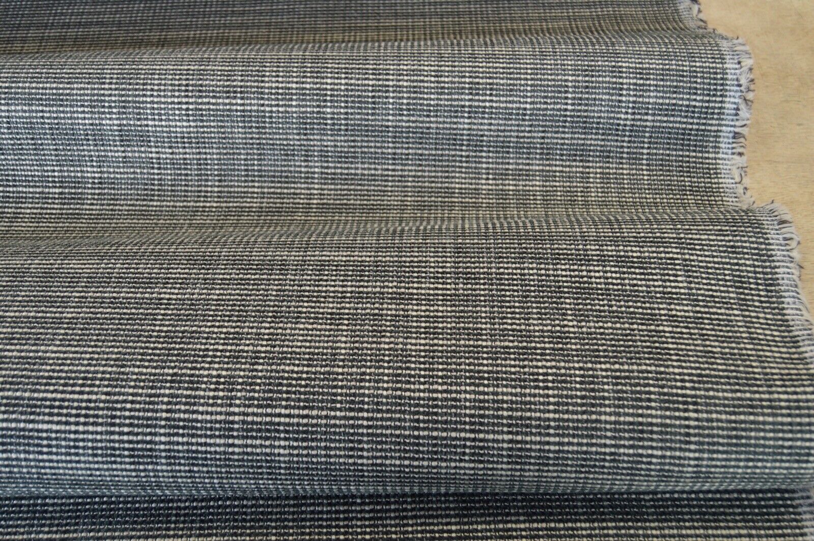 fabric upholstery charcoal beige textured weave material robust thick durable