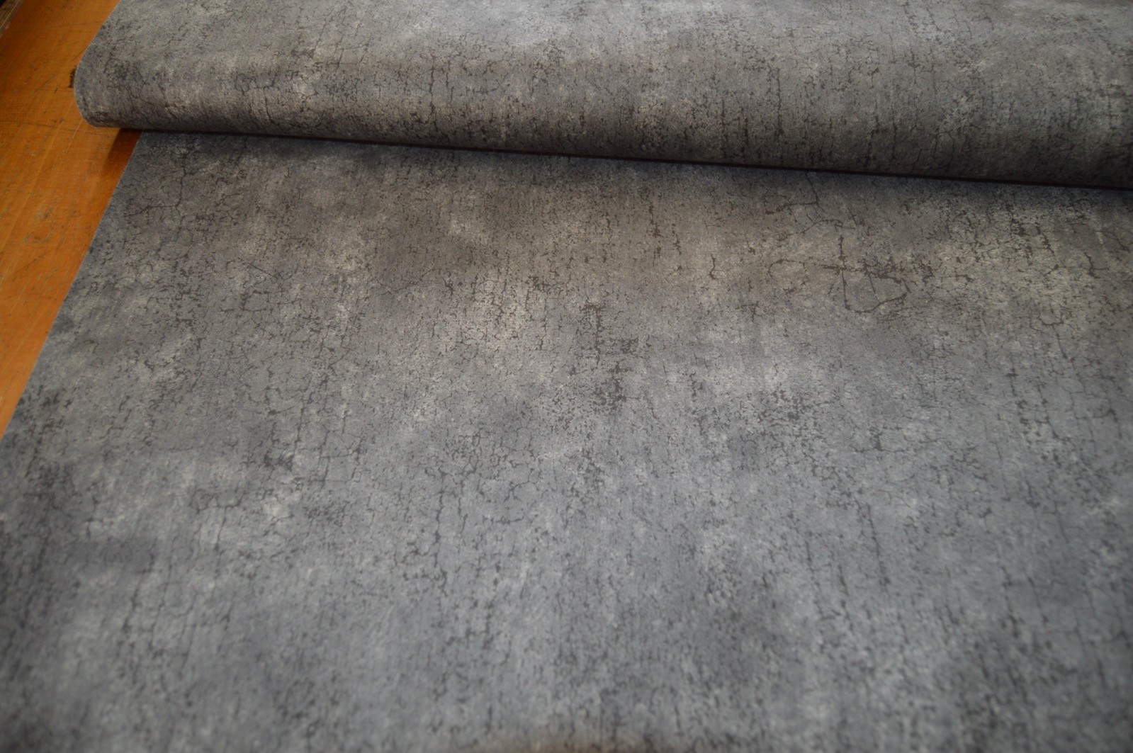 upholstery fabric grey charcoal soft feel crackle pattern weave robust - Image 4