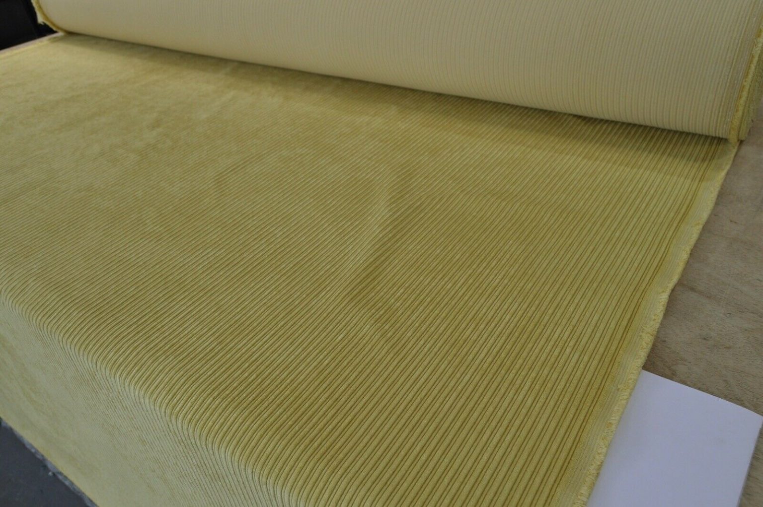 fabric upholstery mustard yellow cord style soft feel robust durable