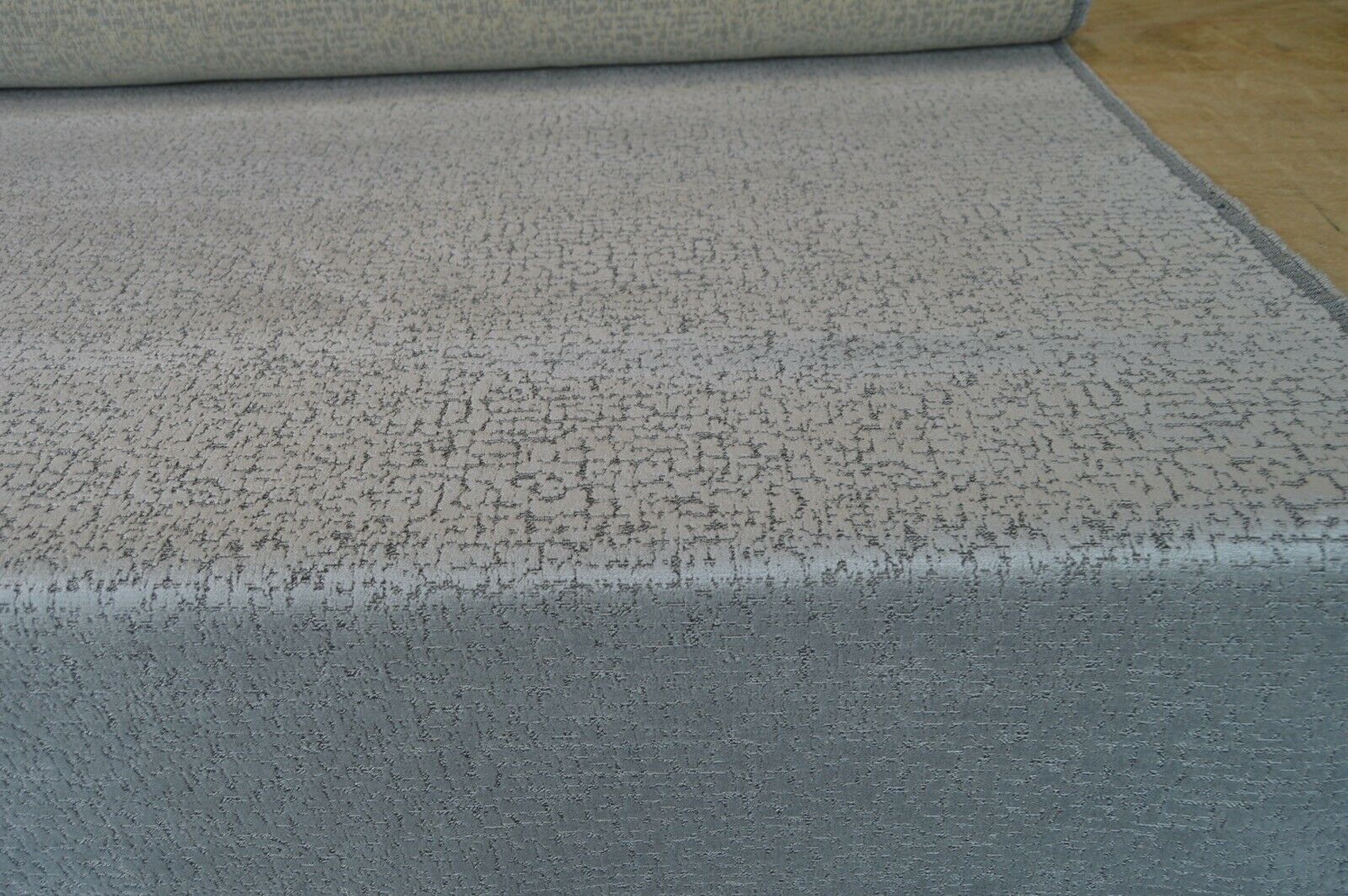 fabric upholstery silver textured glitz chenille robust durable - Image 3