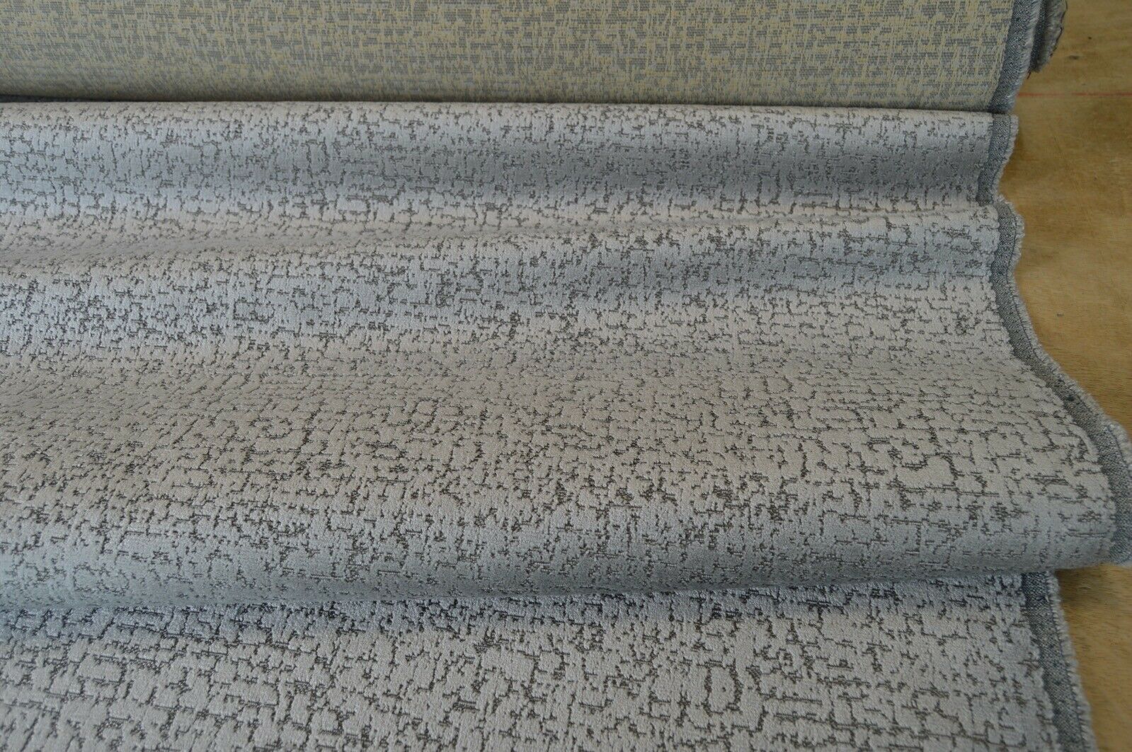 fabric upholstery silver textured glitz chenille robust durable - Image 6