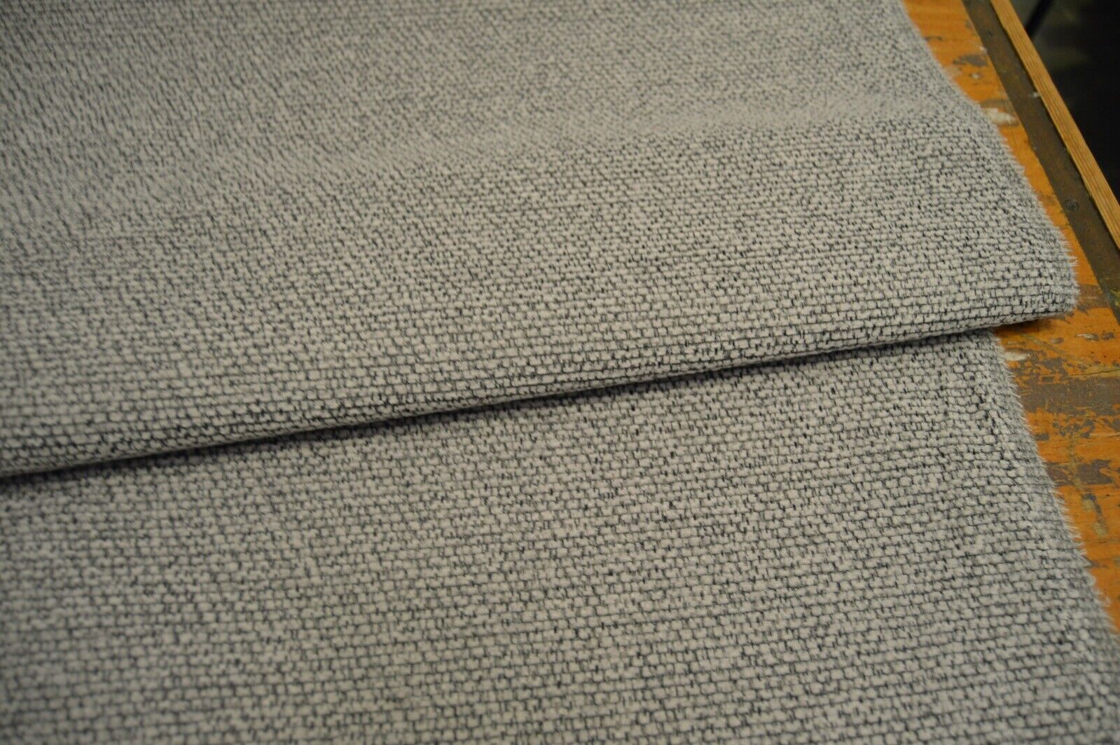 upholstery fabric beige grey fleck textured look chenille robust durable - Image 5
