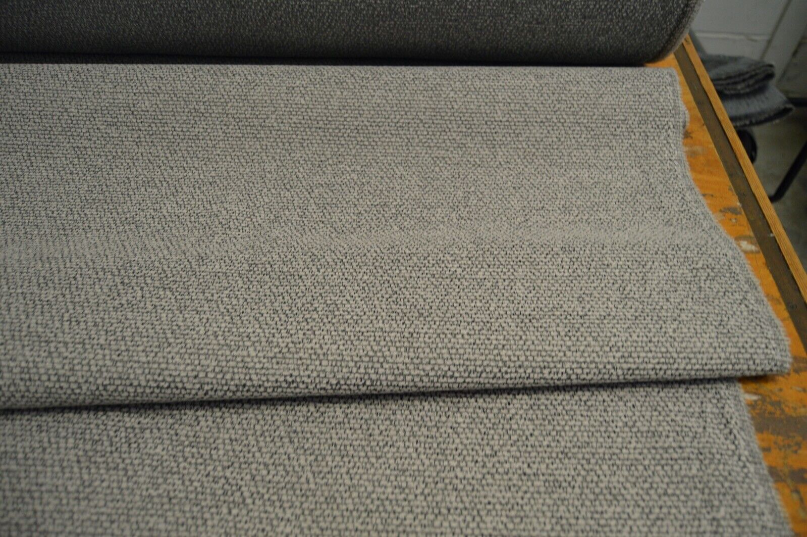 upholstery fabric beige grey fleck textured look chenille robust durable