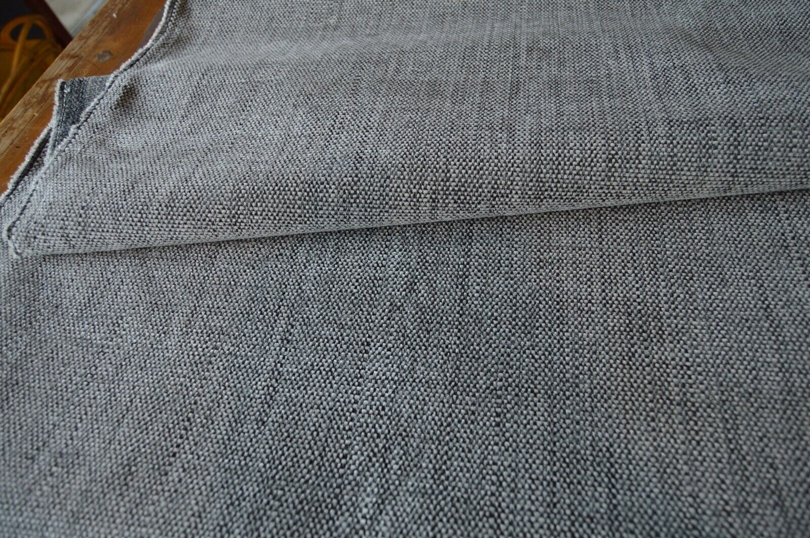 upholstery fabric grey charcoal shades soft chenille robust durable - Image 3
