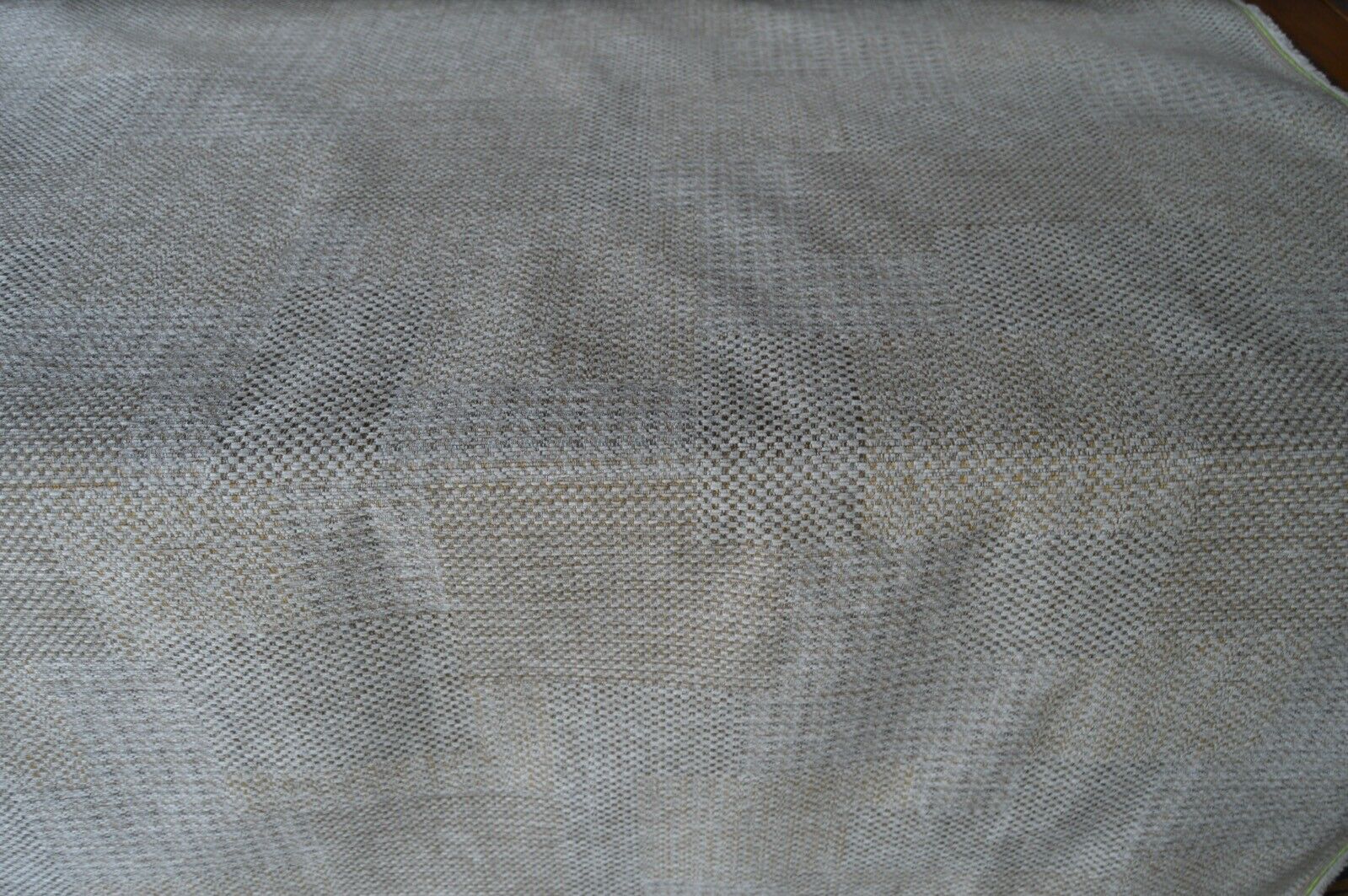 upholstery fabric Fusion Oyster patch chenille cream natural robust durable - Image 4