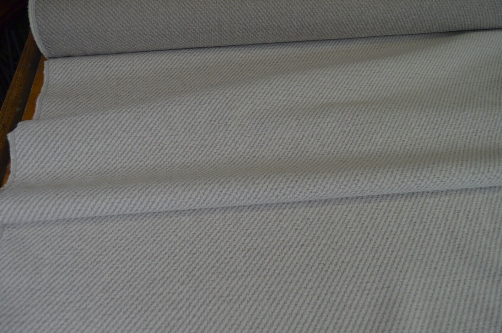 upholstery fabric cream beige fleck textured chenille robust durable - Image 4