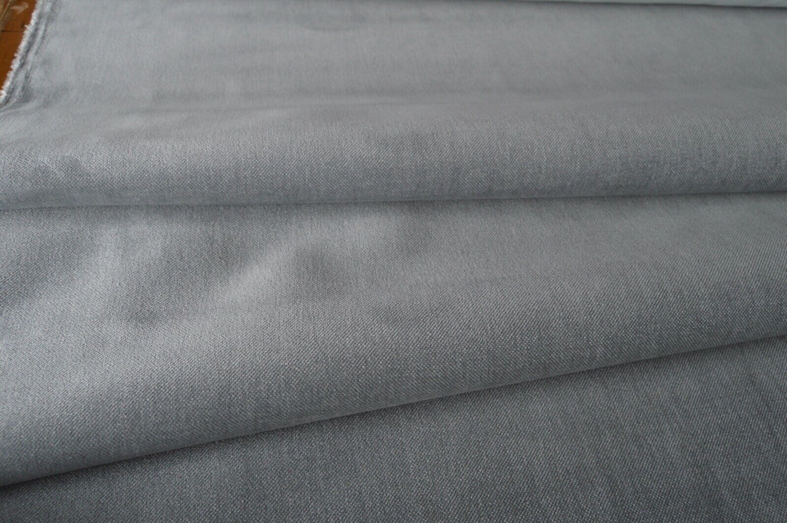 upholstery fabric pale silver super soft feel velvety chenille robust