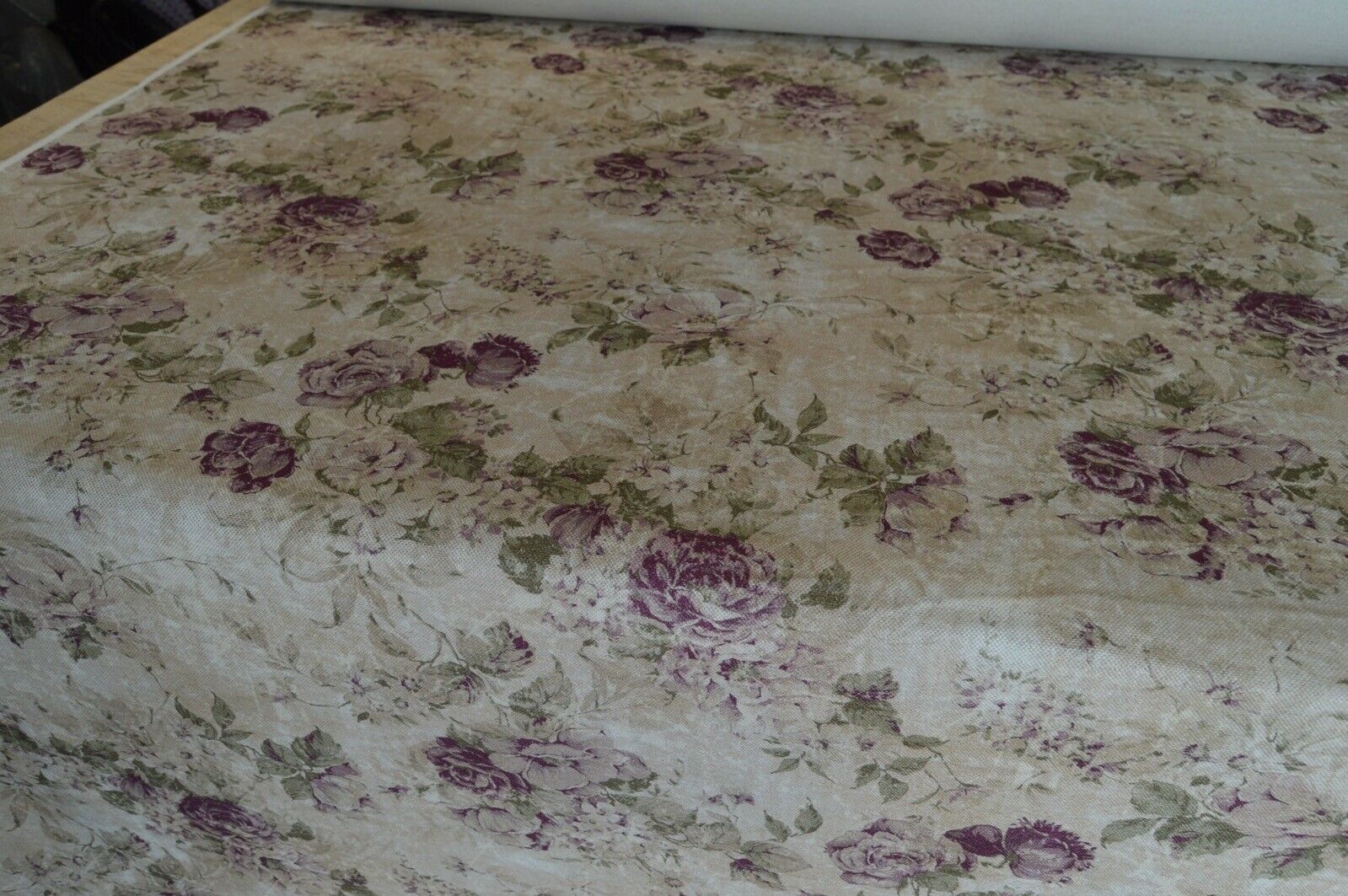 fabric upholstery desingner Art of the Loom Greendale violet linen cotton style - Image 3