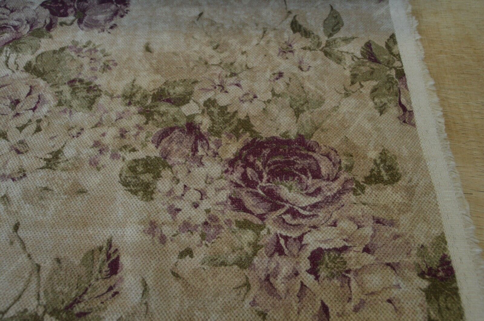 fabric upholstery desingner Art of the Loom Greendale violet linen cotton style - Image 5