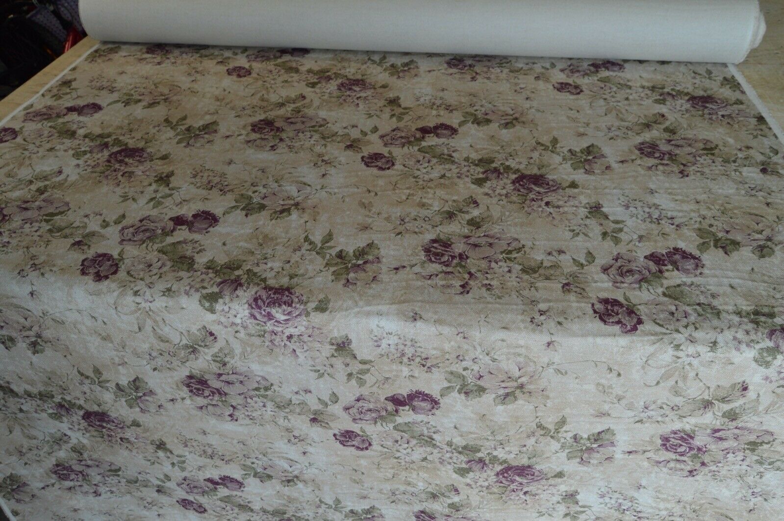 fabric upholstery desingner Art of the Loom Greendale violet linen cotton style - Image 6