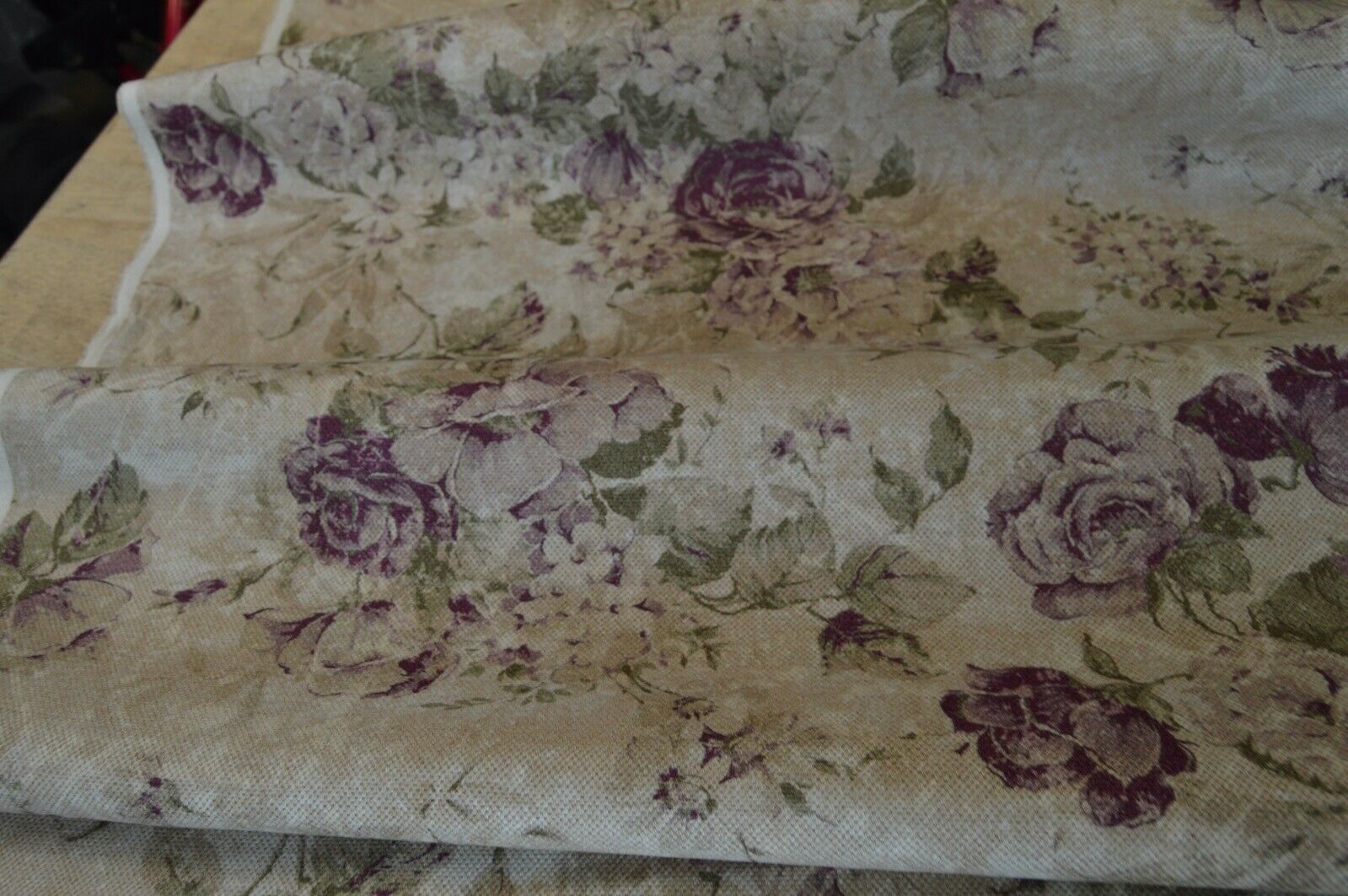 fabric upholstery desingner Art of the Loom Greendale violet linen cotton style - Image 9