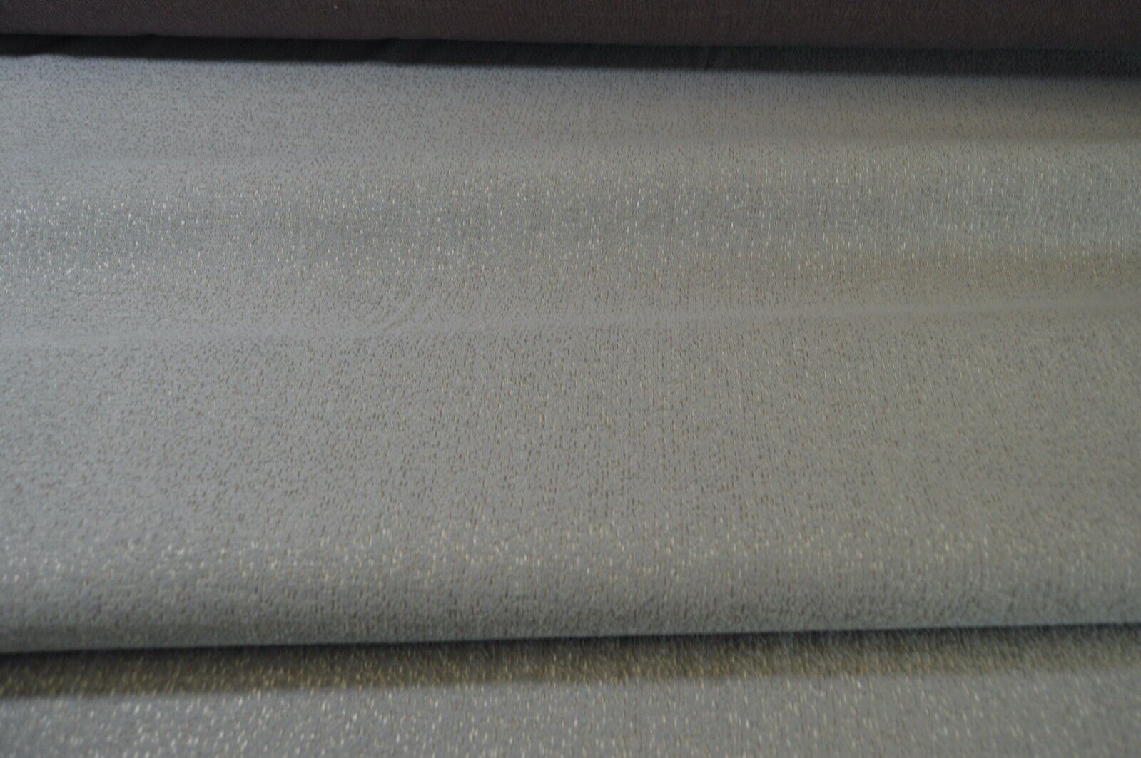 upholstery fabric PALE silver metallic fleck AQUA CLEAN COATED soft chenille - Image 4