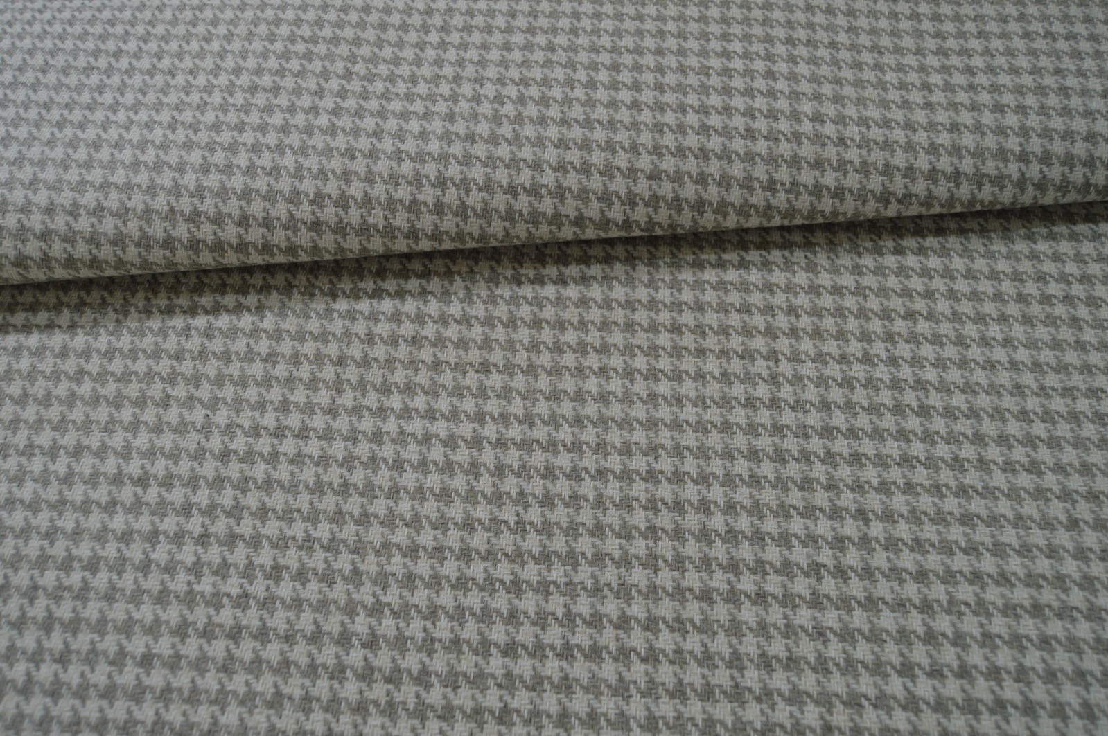 upholstery fabric grey cream houndstooth chenille weave robust durable - Image 7