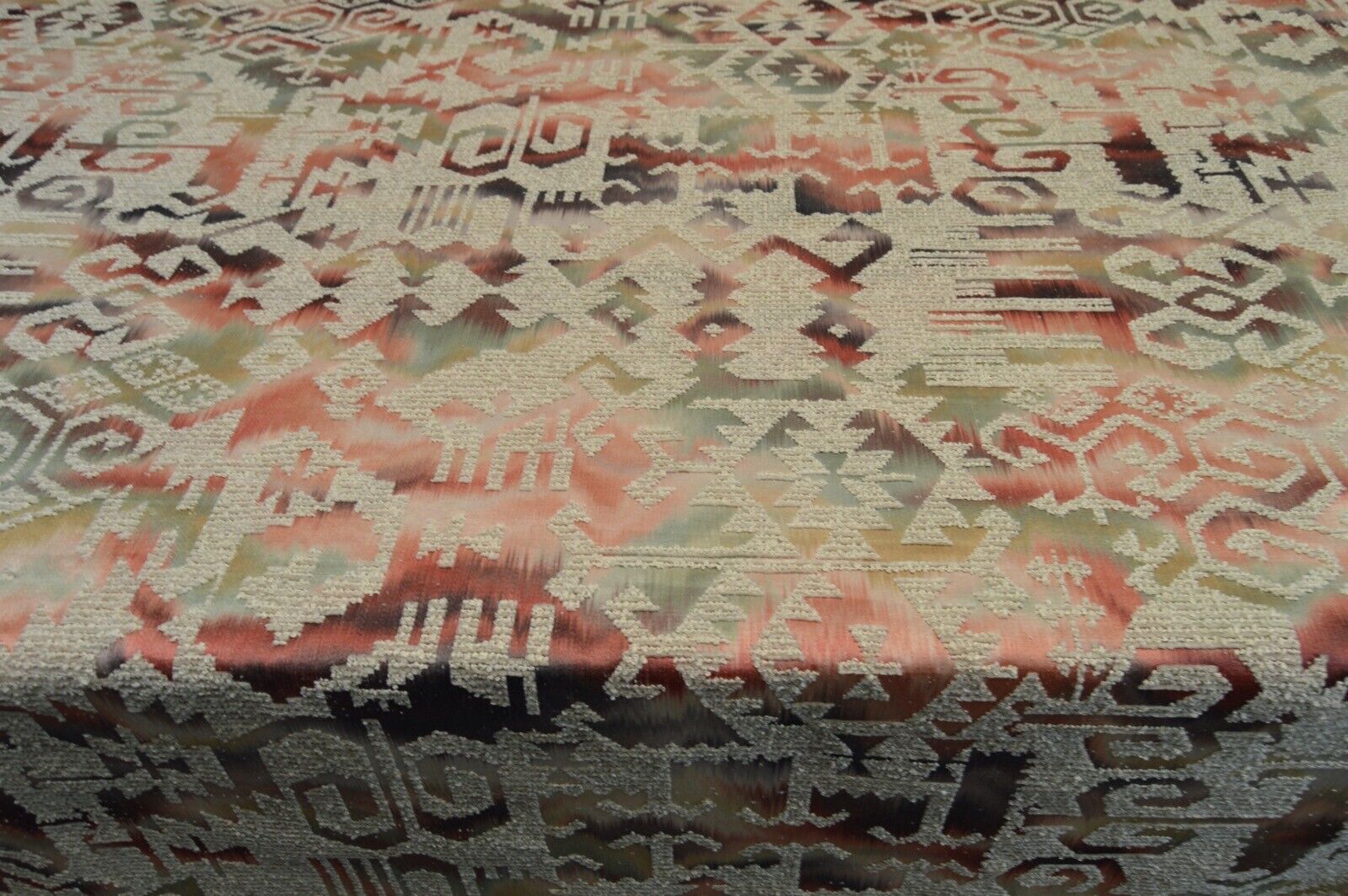 upholstery fabric multicoloured textured chenille / satin look background robust - Image 3