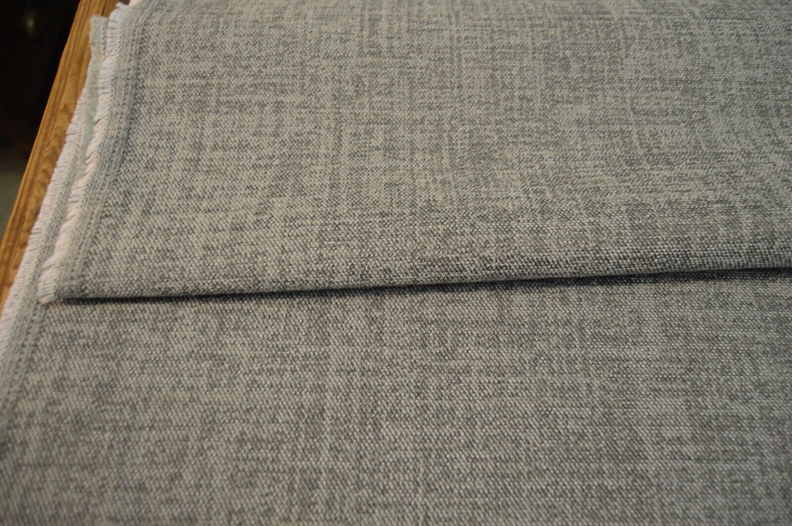 upholstery fabric siver and grey shades chenille weave robust durable - Image 5
