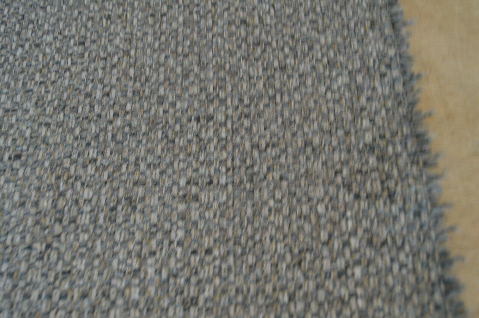 fabric upholstery chunky weave wool effect grey beige shades robust durable - Image 6