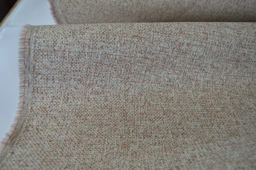 multicoloured brown pink teal upholstery fabric weave robust ideal for sofa - Image 7