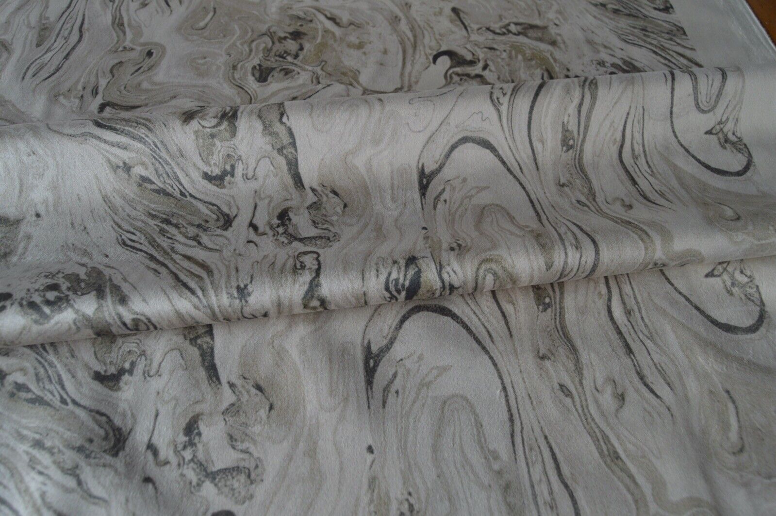 upholstery fabric velvet flock marble geometric sage beige shades robust - Image 5