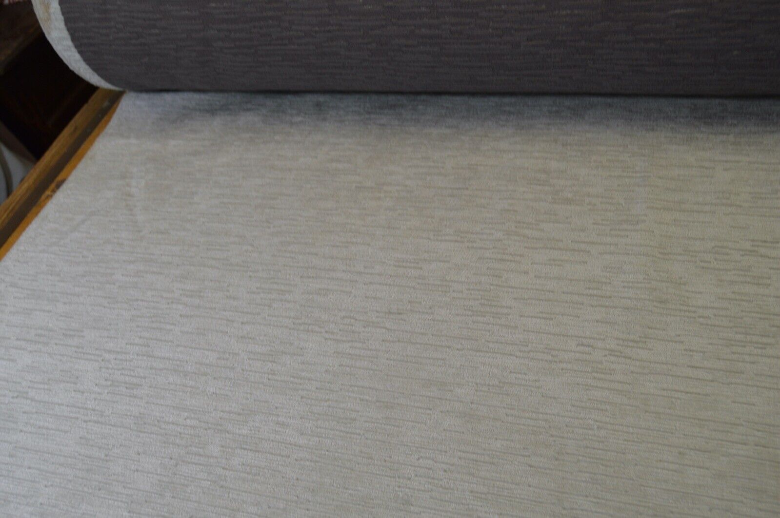 upholstery fabric cream textured chenille robust durable - Image 3