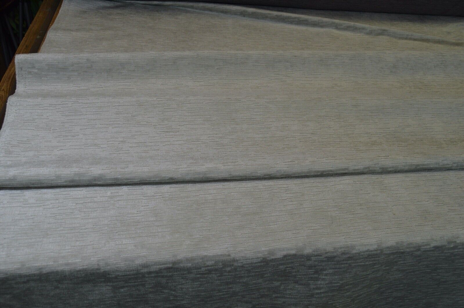 upholstery fabric cream textured chenille robust durable - Image 5