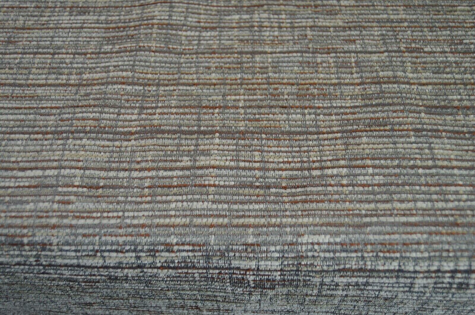 upholstery fabric grey silver terracotta fleck chenille robust durable - Image 6