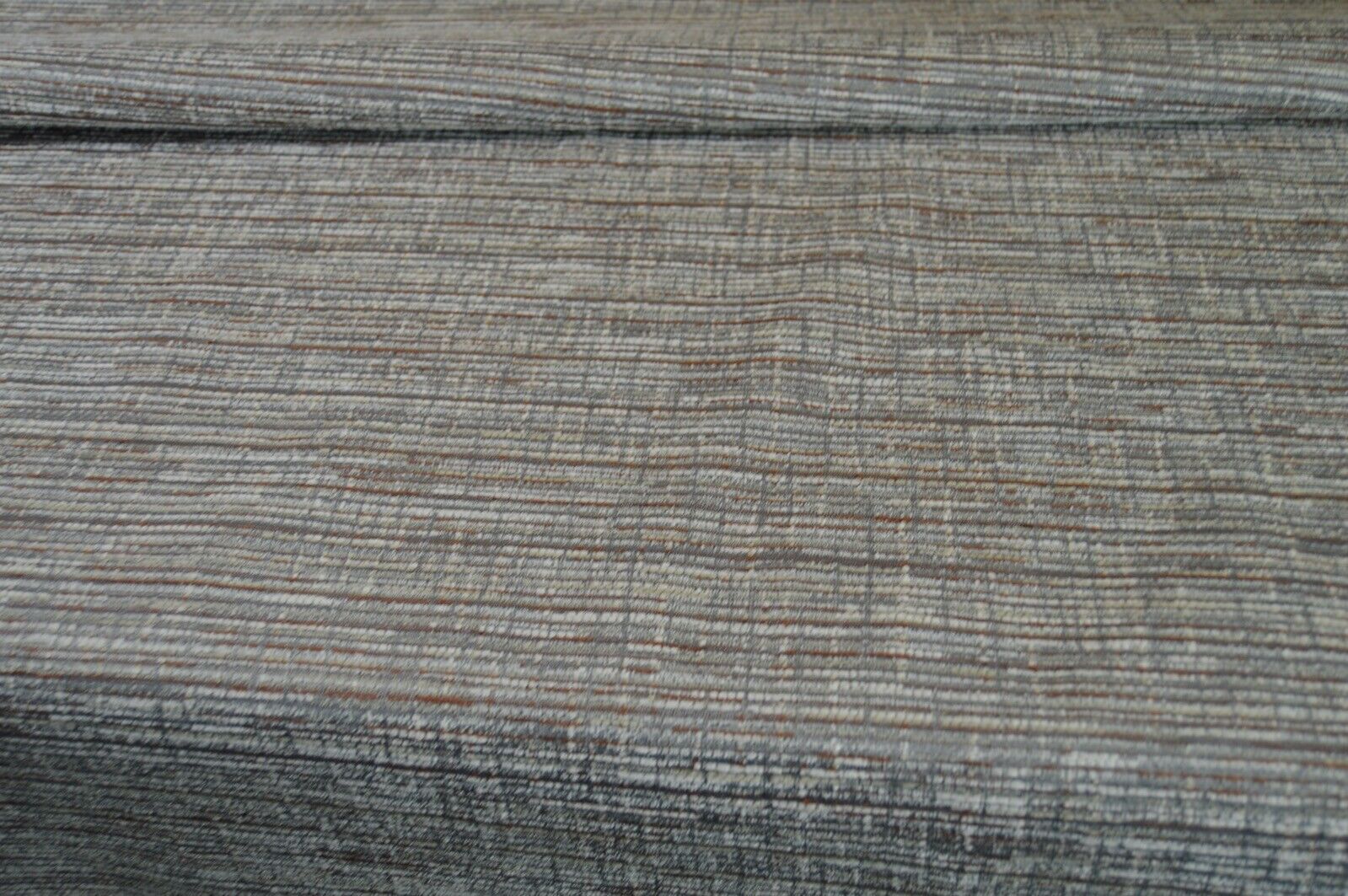upholstery fabric grey silver terracotta fleck chenille robust durable - Image 7