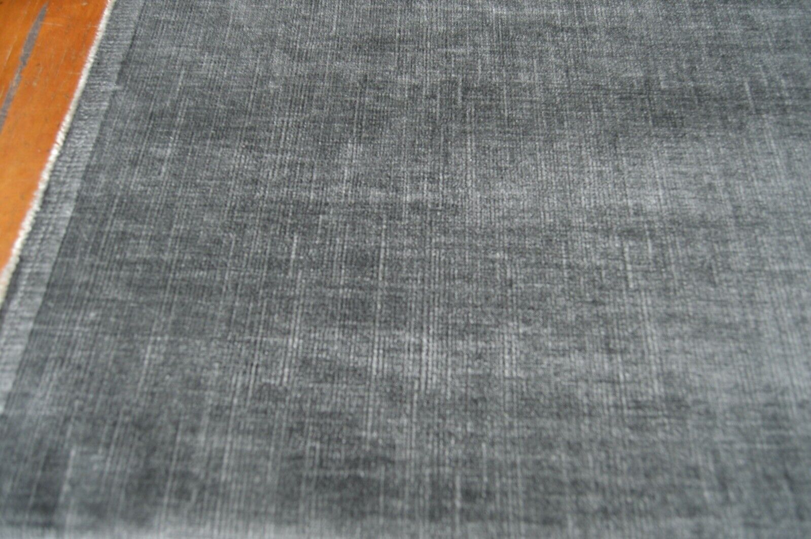 upholstery fabric mid grey soft feel slight grain design chenille robust - Image 3