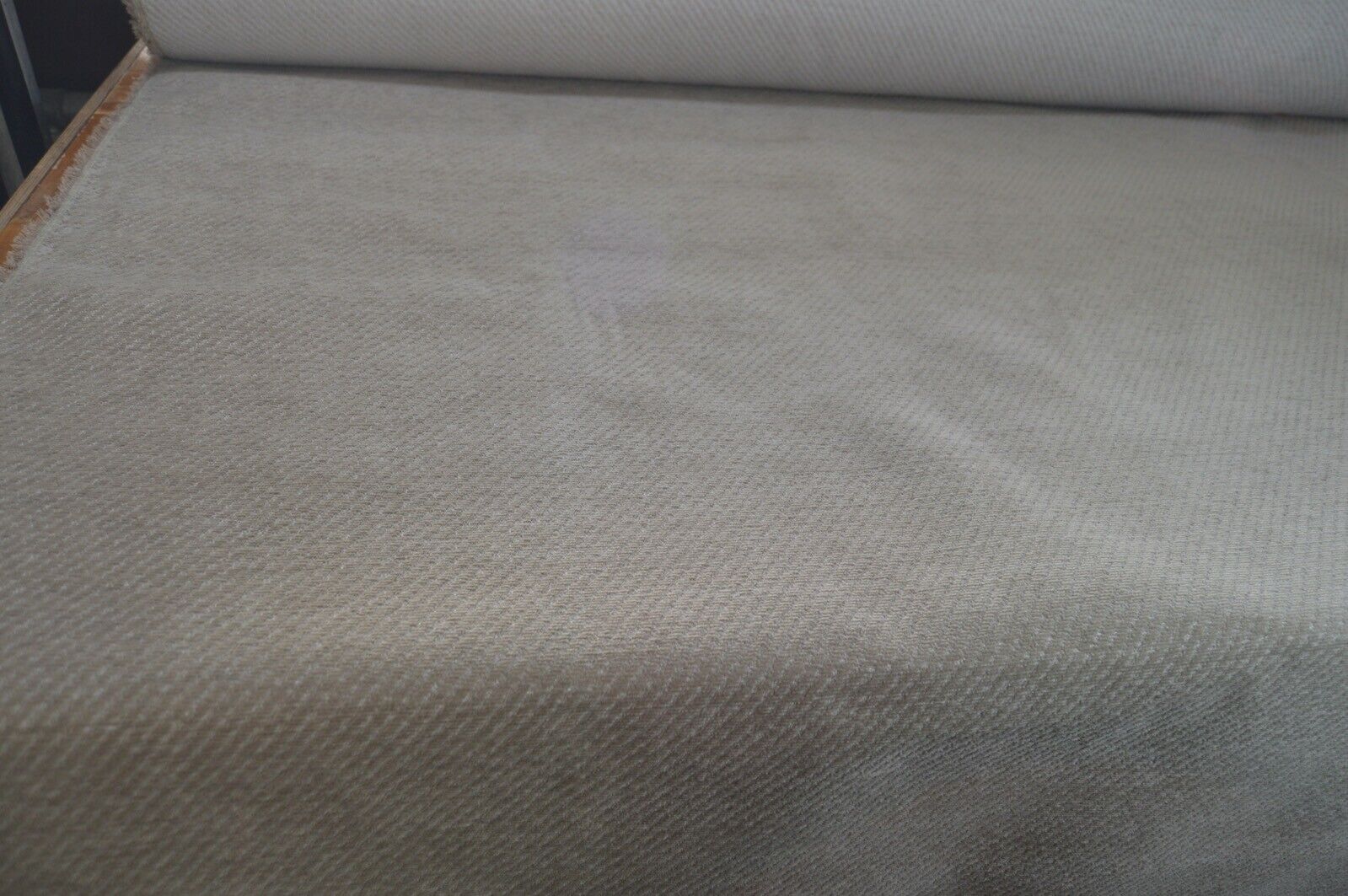 upholstery fabric natural beige textured chenille robust durable - Image 3