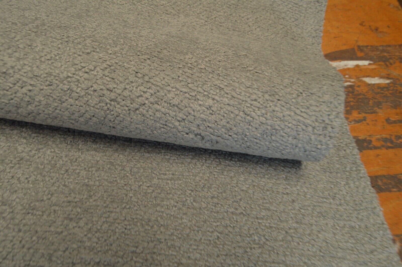 upholstery fabric silver boucle style soft feel textured chenille robust - Image 5
