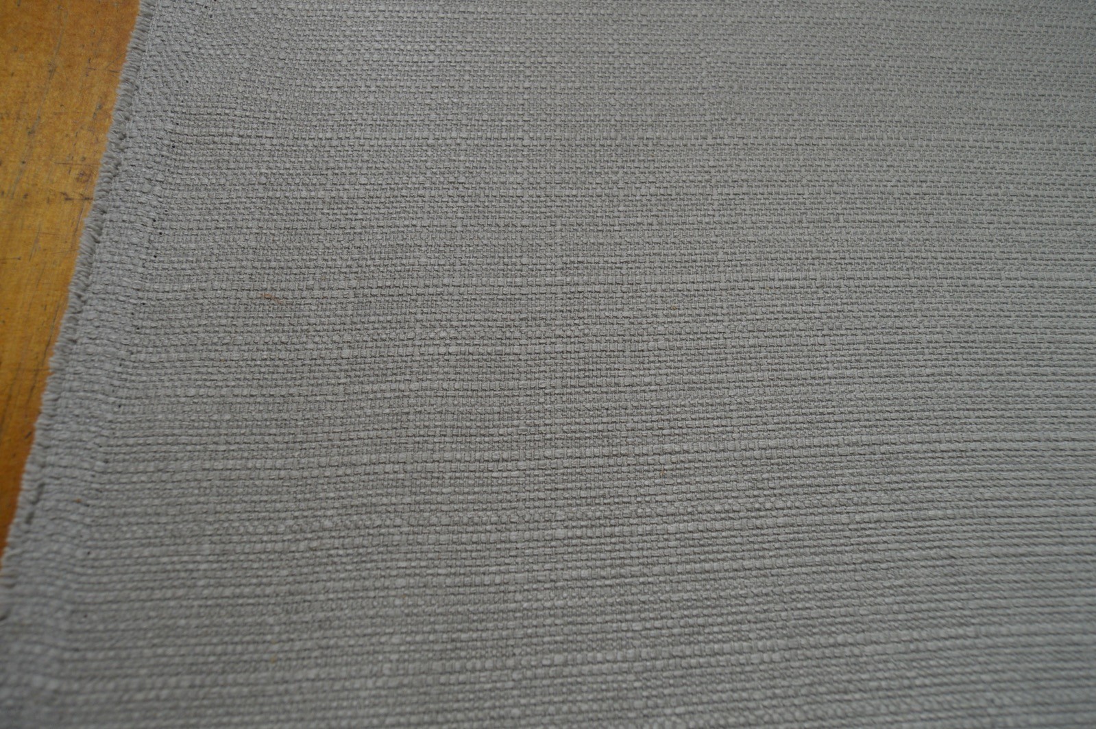 upholstery fabric stone coloured small weave material - Image 5