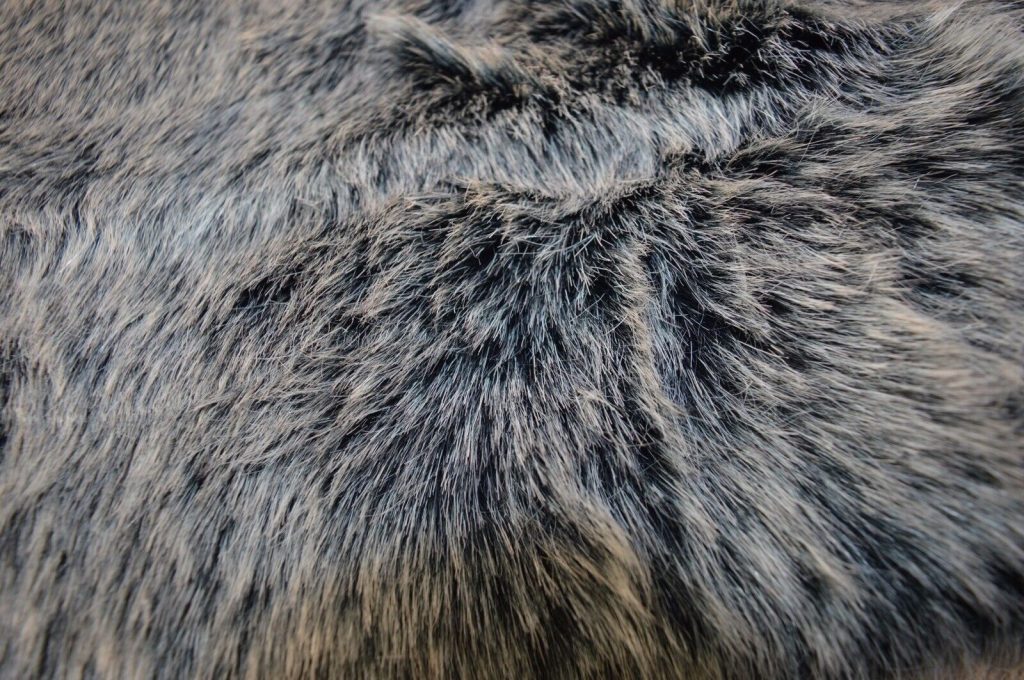 Fur luxury faux fur luxury fabric material Verbier wolf super thick CLEARANCE Dales Fabrics