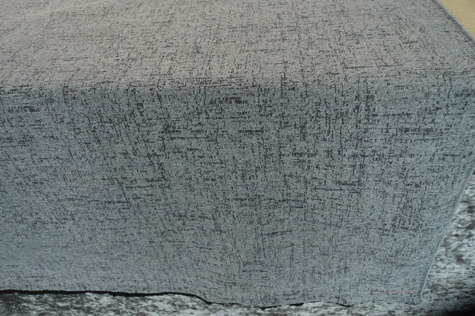 Grey charcoal fleck upholstery fabric chenille durable robust ideal for sofa - Image 4