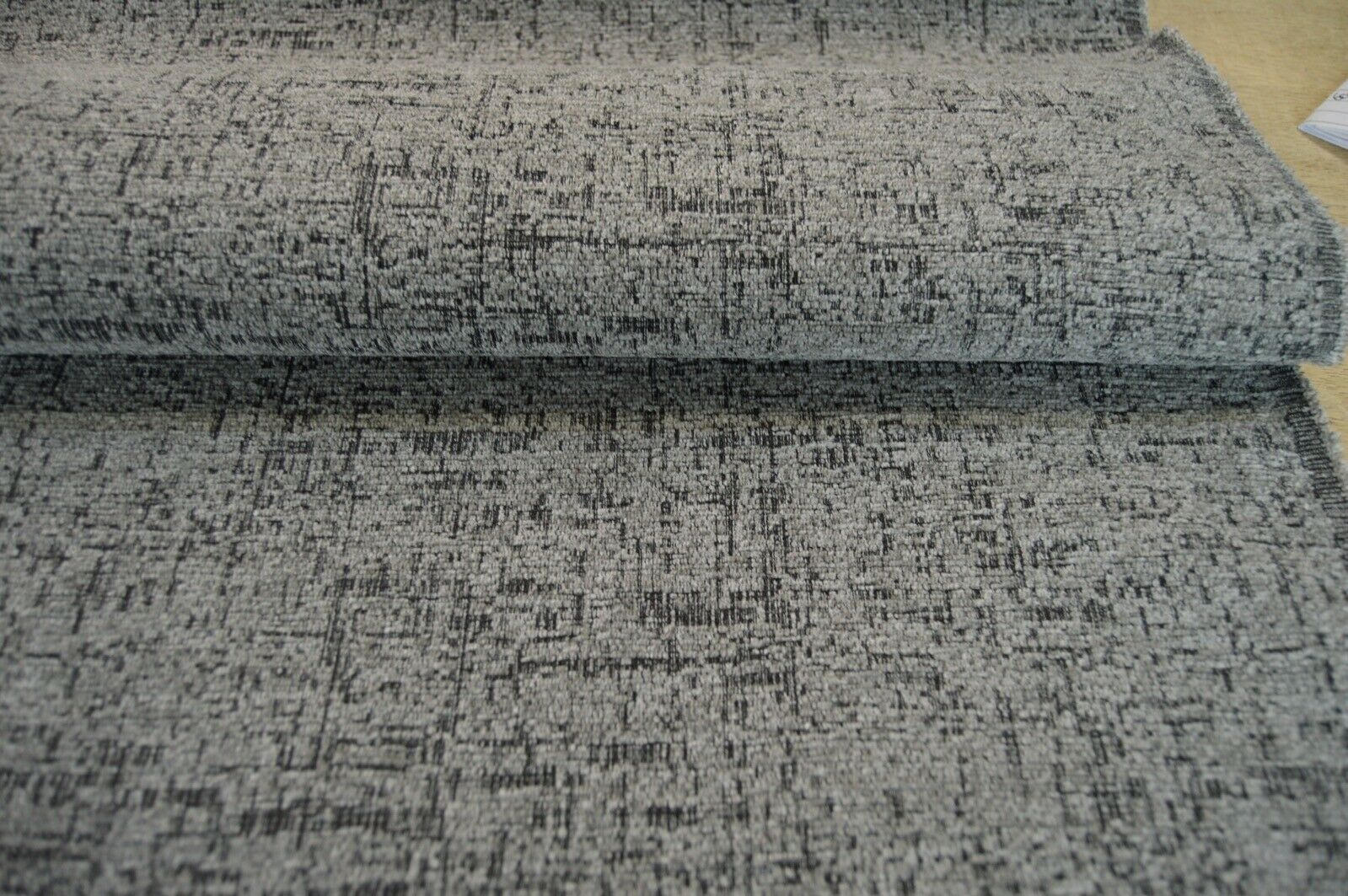 Grey charcoal fleck upholstery fabric chenille durable robust ideal for sofa - Image 6