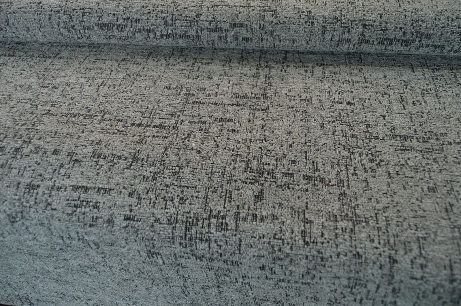 Grey charcoal fleck upholstery fabric chenille durable robust ideal for sofa - Image 7
